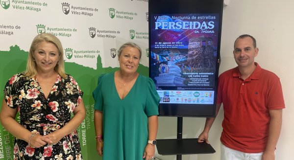 Vélez-Málaga presenta la quinta ruta nocturna de Triana para contemplar las Perseidas