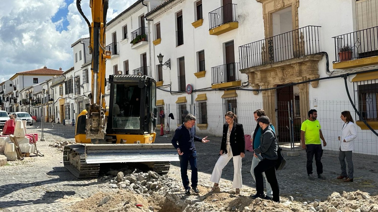 Arrancan en Ronda las obras de remodelación integral de la calle Real en la barriada de Padre Jesús