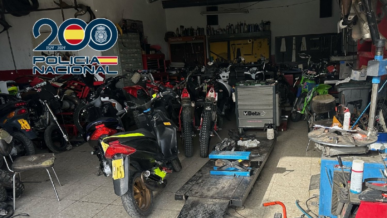 Desarticulan en Málaga una red que sustraía motocicletas para su posterior venta tras un proceso de “maquillaje”