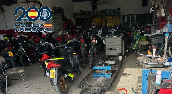 Desarticulan en Málaga una red que sustraía motocicletas para su posterior venta tras un proceso de “maquillaje”