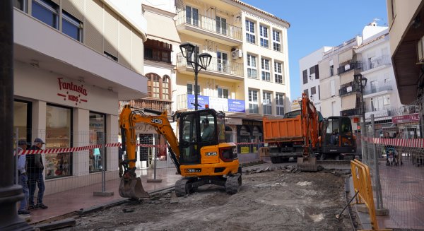 Comienzan las obras de una de las principales arterias comerciales de Estepona