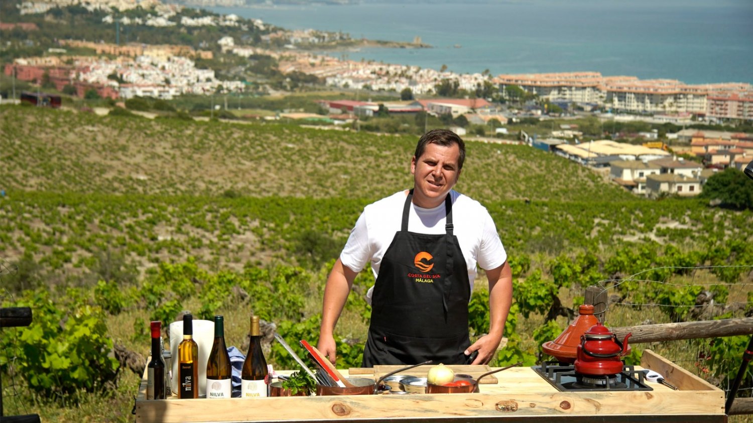 El cocinero Miguel Herrera, presentador de la campaña 'Imagínate' del Patronato de Turismo de la Costa del Sol