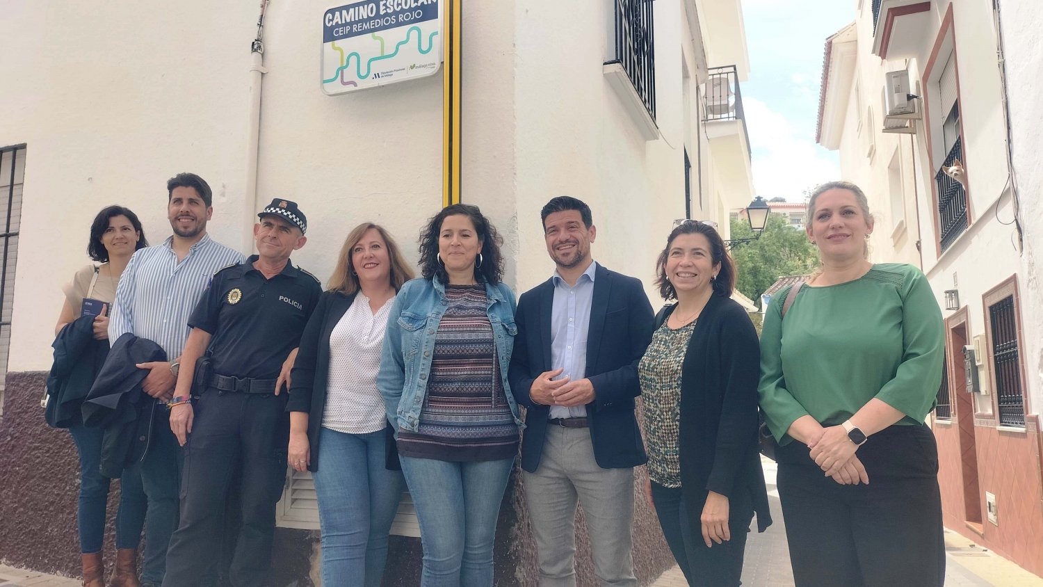 La Diputación de Málaga arranca en Monda un proyecto para implantar caminos escolares seguros