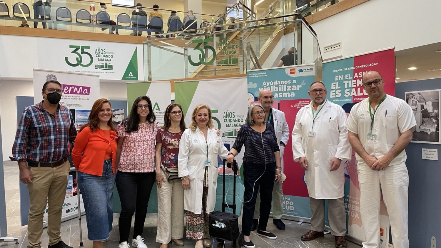 Pacientes con ASMA participan en el Clínico de Málaga en actividades para gestionar mejor su enfermedad