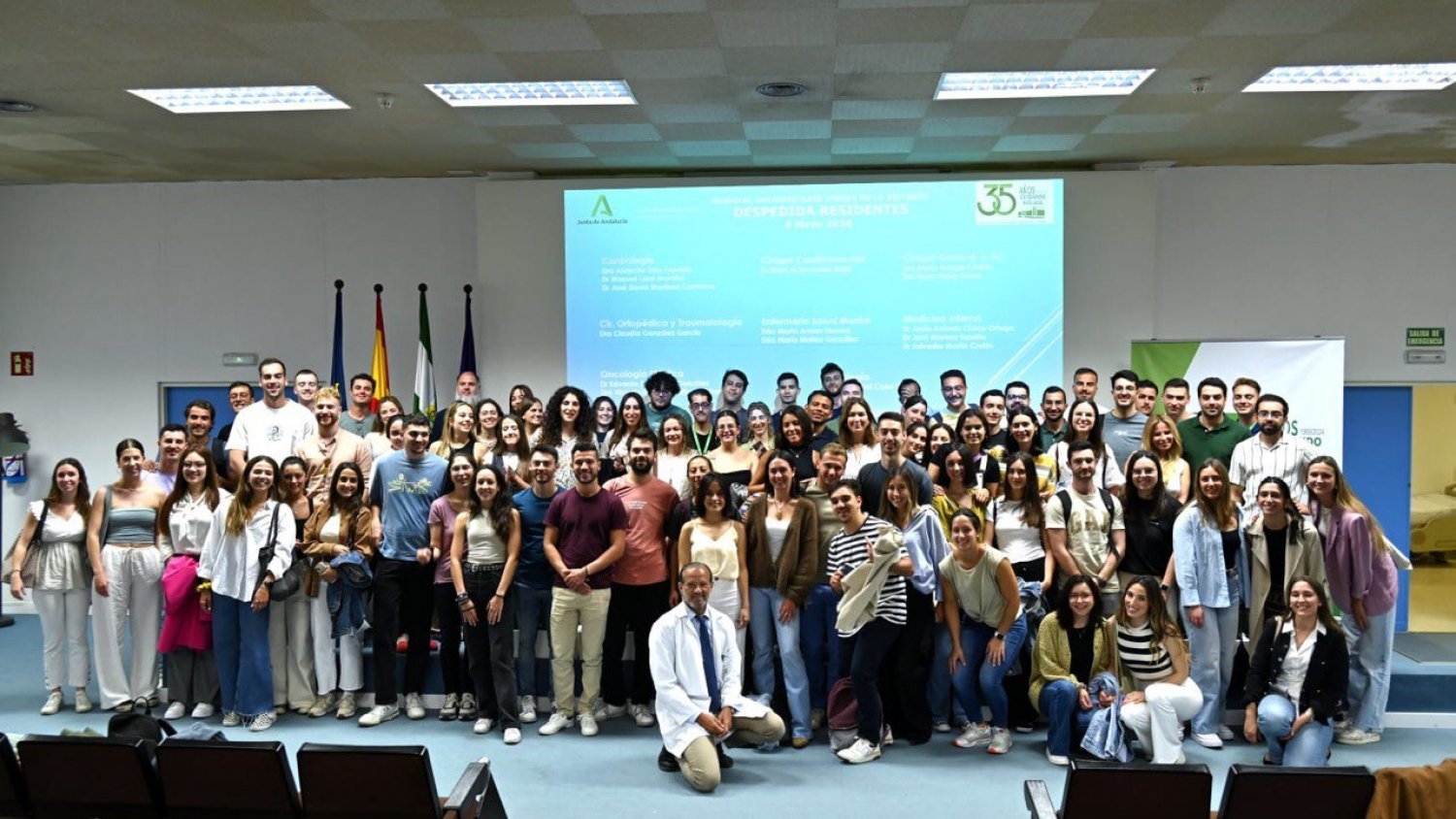 El Hospital Clínico de Málaga organiza un acto de bienvenida para 75 residentes que inician su formación