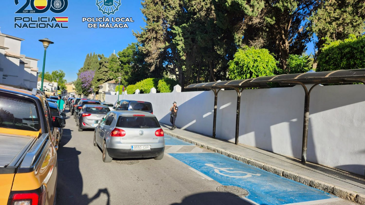 Detenido en Málaga por usar una tarjeta de estacionamiento para personas con movilidad reducida de un familiar fallecido