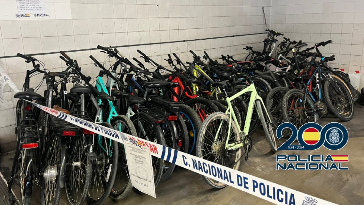 La Policía Nacional recupera más de 30 bicicletas sustraídas en Marbella