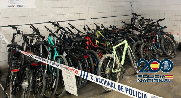 La Policía Nacional recupera más de 30 bicicletas sustraídas en Marbella