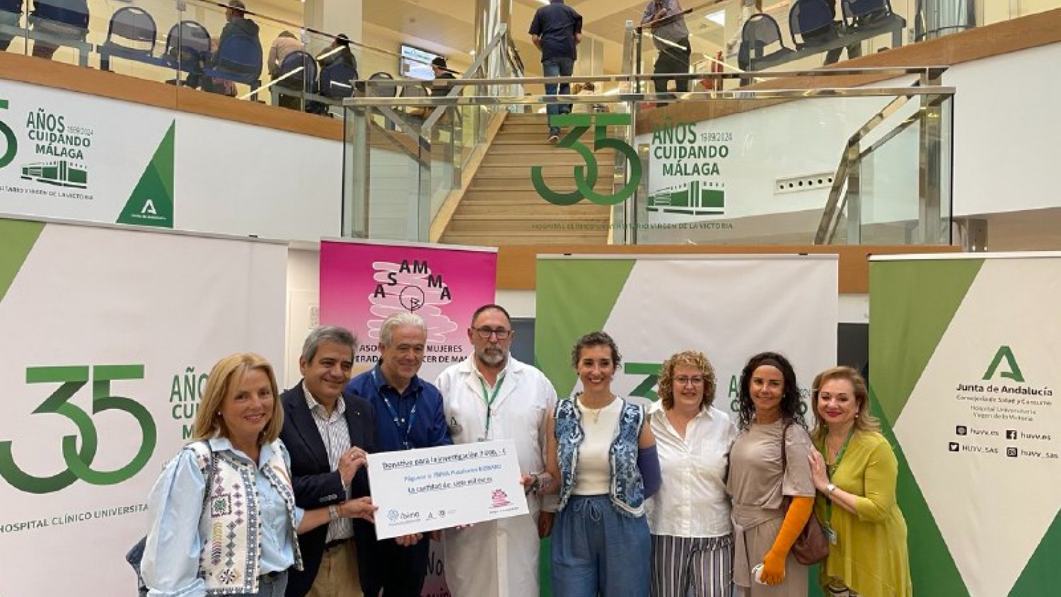 IBIMA Plataforma BIONAND recibe 7.000 euros en el Hospital Clínico de Málaga para investigar sobre el cáncer de mama metastásico