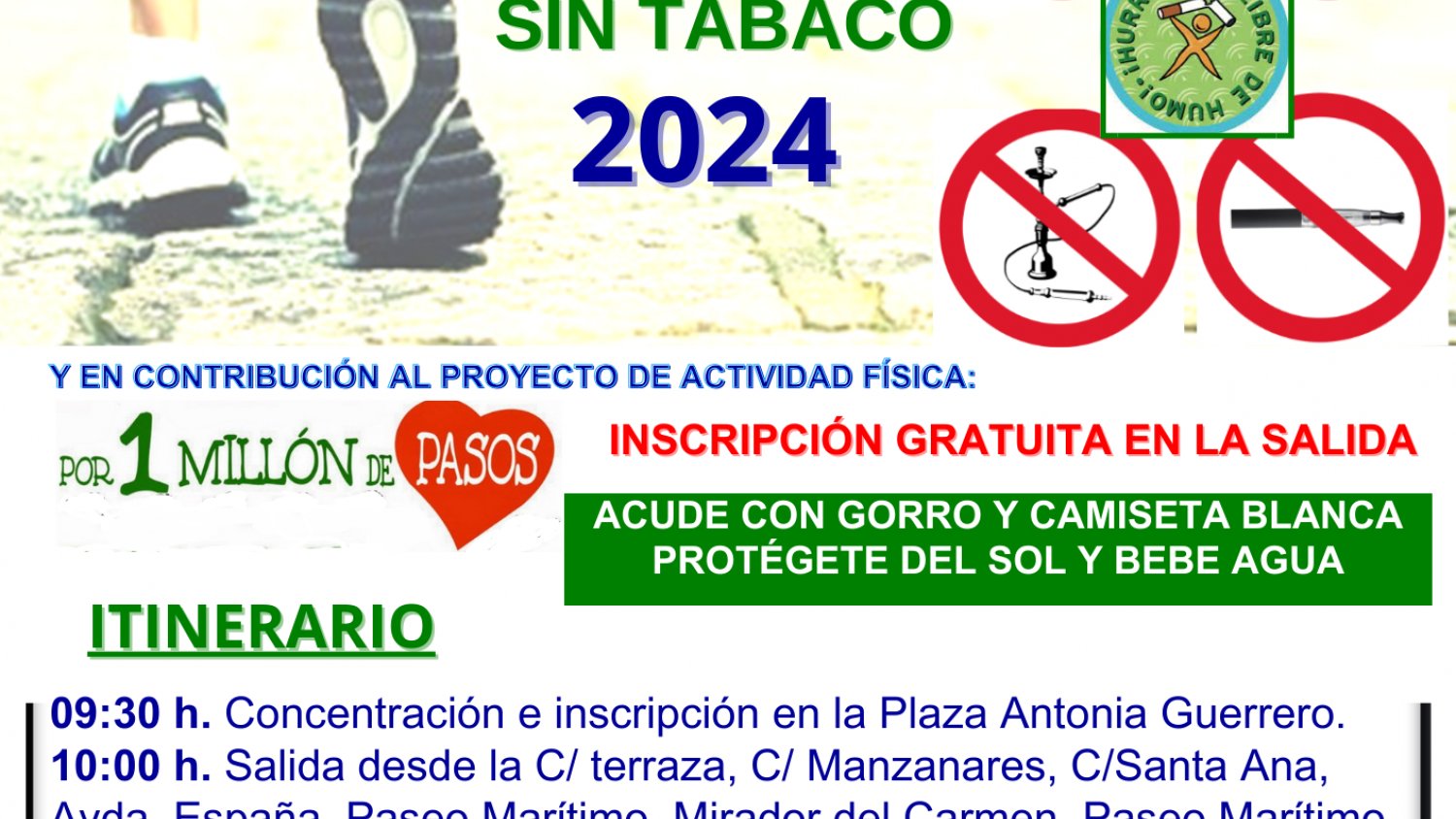 El Ayuntamiento de Estepona conmemora el Día Mundial sin Tabaco con una marcha saludable por la ciudad