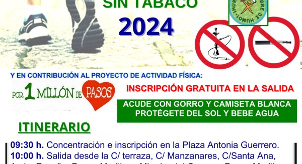 El Ayuntamiento de Estepona conmemora el Día Mundial sin Tabaco con una marcha saludable por la ciudad