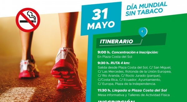 Torremolinos celebra una caminata con motivo del `Día Mundial Sin Tabaco´
