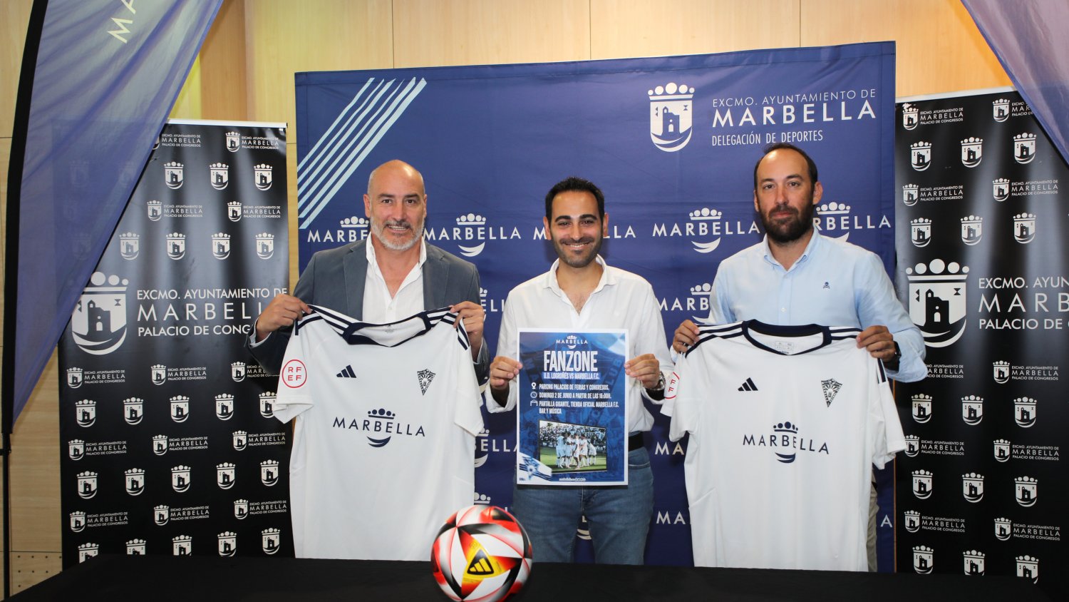 Marbella FC y Ayuntamiento instalarán una ‘fan zone’ para el partido del domingo 2 de junio contra el Logroñés