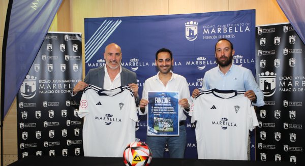 Marbella FC y Ayuntamiento instalarán una ‘fan zone’ para el partido del domingo 2 de junio contra el Logroñés