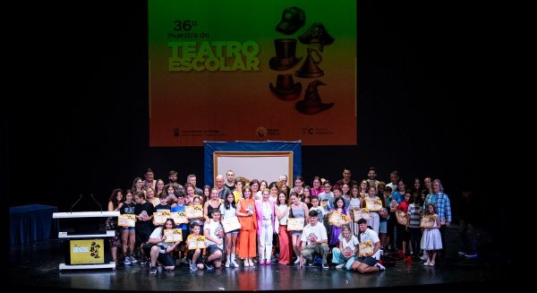 El Teatro Cervantes ha acogido esta mañana el acto de clausura de la 36ª Muestra de Teatro Escolar