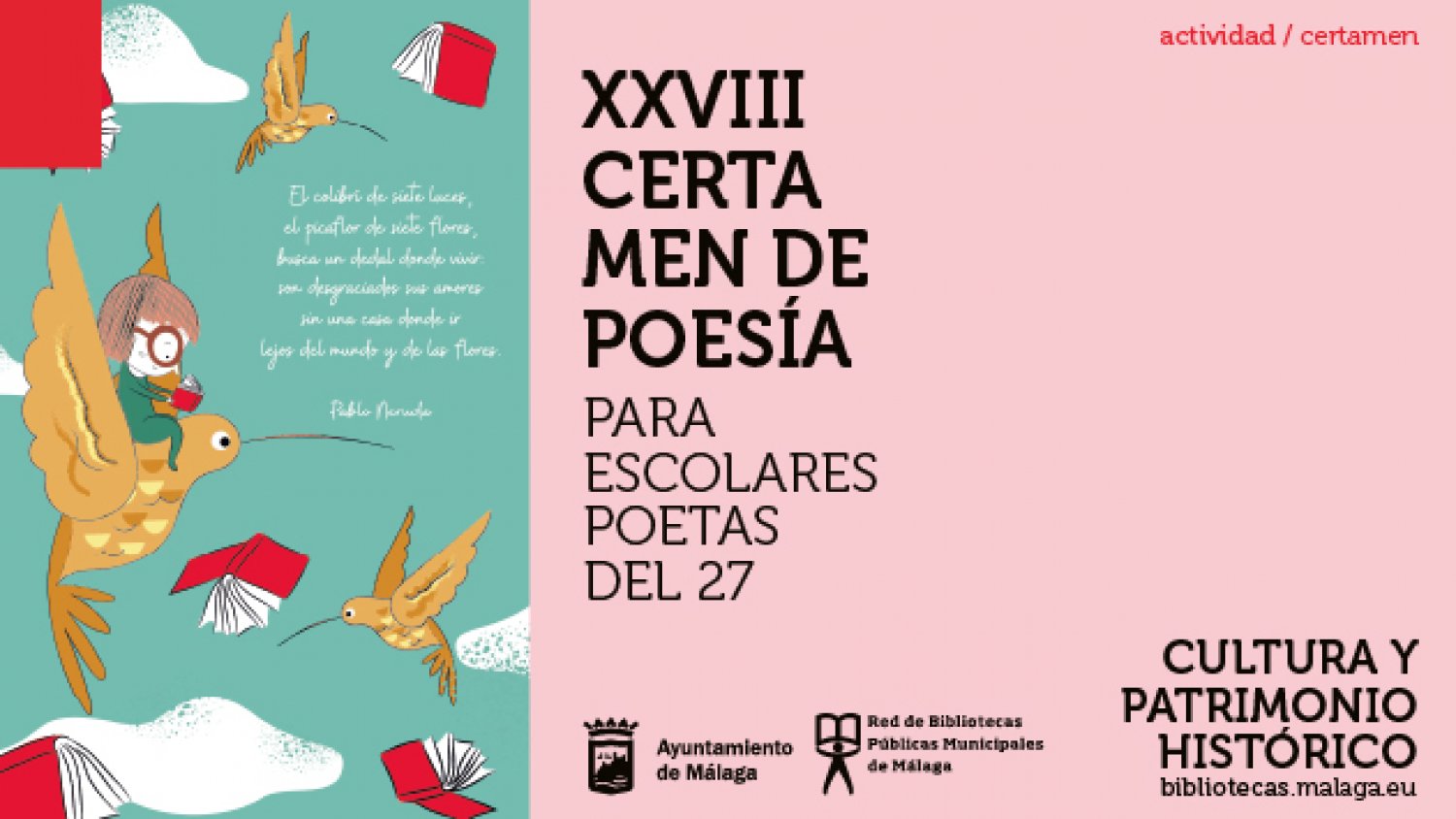 El Ayuntamiento de Málaga entrega los premios del XXVII Certamen de Poesía para escolares 