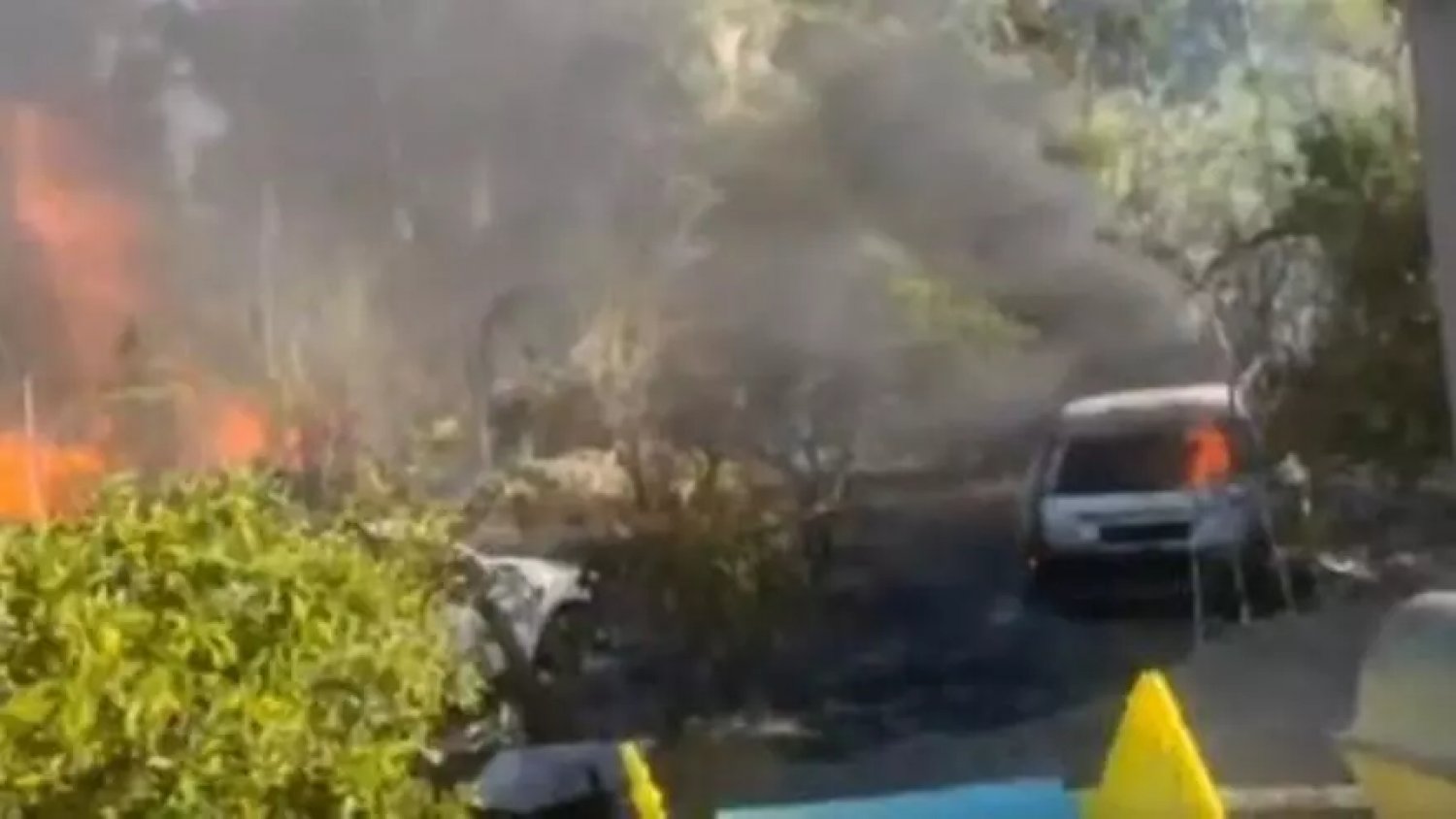 Controlado el incendio en el paraje natural de Guaro provocado por dos vehículos
