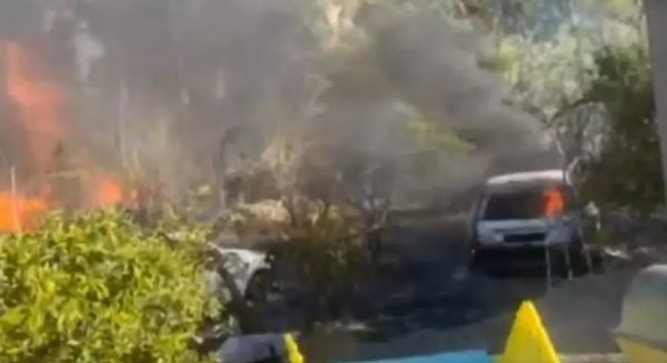 Controlado el incendio en el paraje natural de Guaro provocado por dos vehículos
