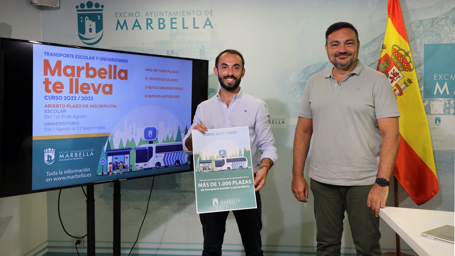 Marbella abre el 1 de agosto el plazo de inscripción para el transporte escolar y universitario