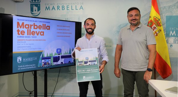 Marbella abre el 1 de agosto el plazo de inscripción para el transporte escolar y universitario