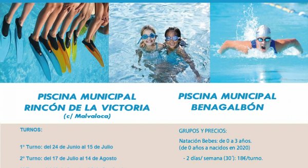 El Ayuntamiento de Rincón de la Victoria abre el plazo de solicitudes para los cursos de natación 