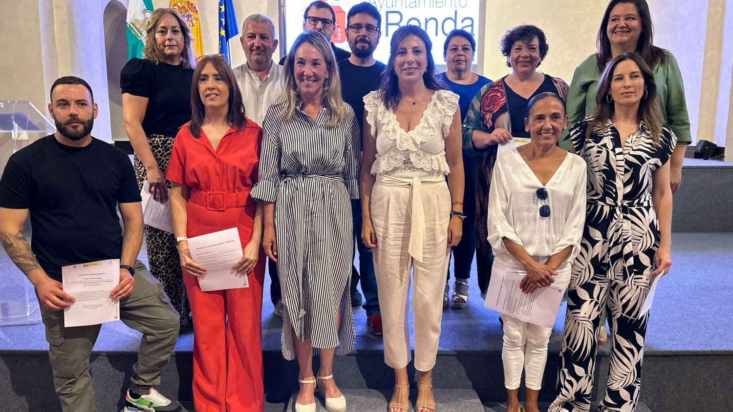 Una quincena de alumnos de Ronda finaliza el curso de atención sociosanitaria dirigido a desempleados