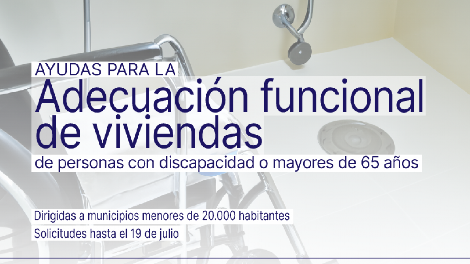 La Diputación de Málaga adaptará viviendas de personas con discapacidad o mayores de 65 años