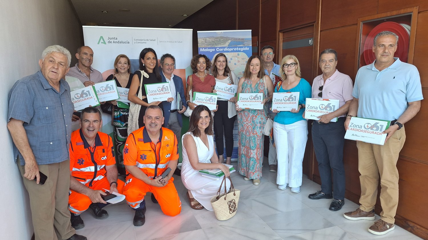El 061 reconoce 133 nuevas zonas cardioaseguradas del Ayuntamiento de Málaga