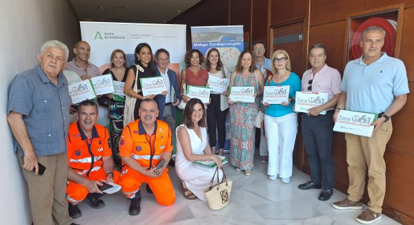 El 061 reconoce 133 nuevas zonas cardioaseguradas del Ayuntamiento de Málaga