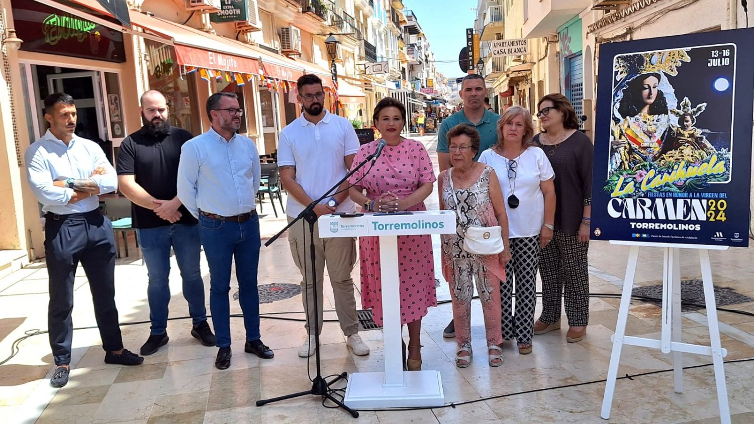 Torremolinos se prepara para la multitudinaria procesión y Feria de la Virgen del Carmen