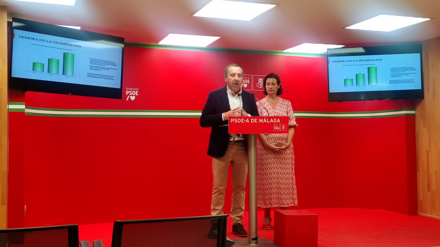El PSOE denuncia el colapso de la Junta en la tramitación de la ley de Dependencia ante el aumento de las listas de espera