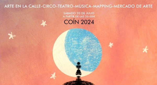 La Noche al Raso convertirá el centro histórico de Coín en un gran escenario al aire libre el próximo 20 de julio