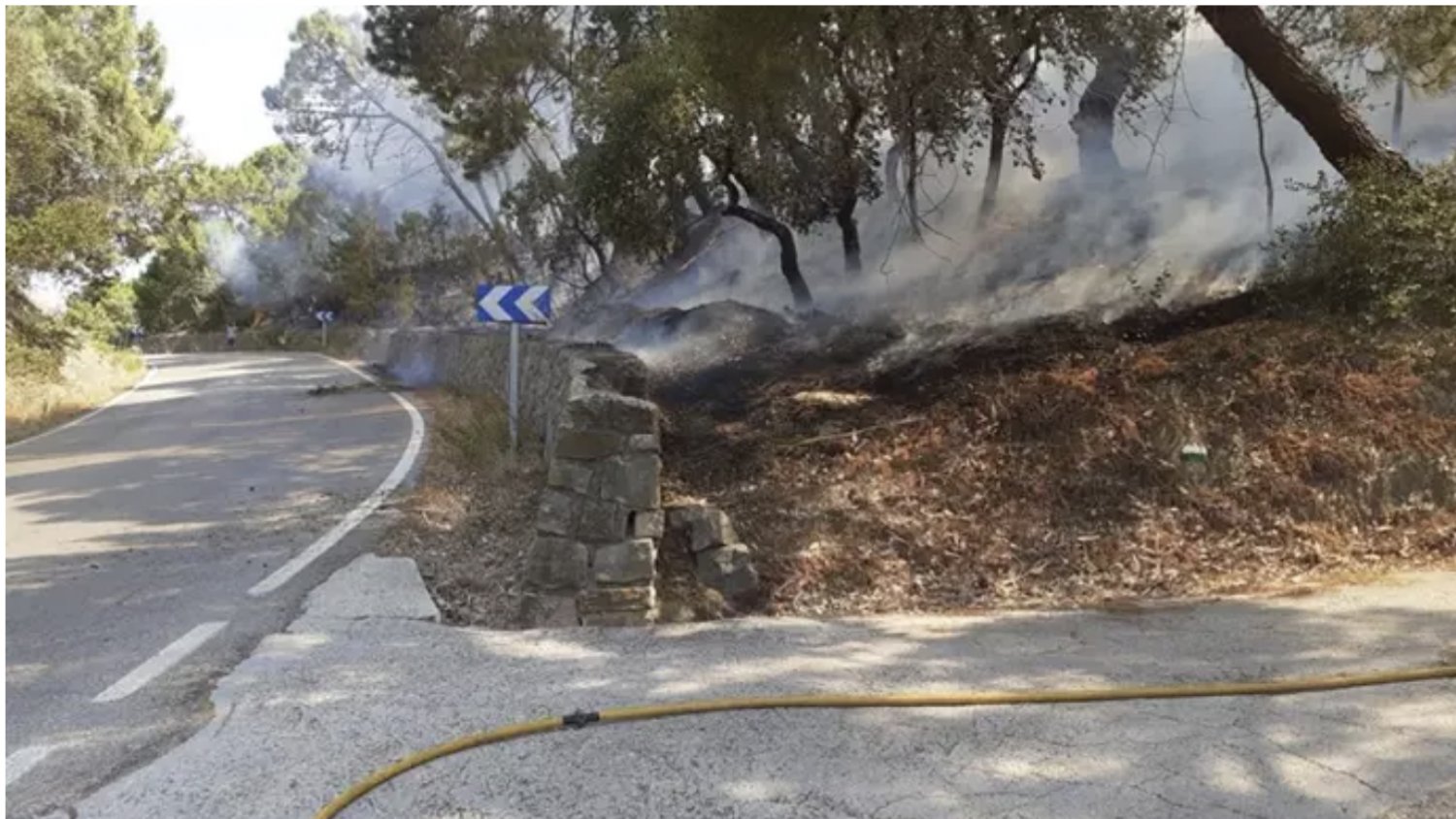 A prisión por provocar un incendio forestal en Casares que obligó a un desalojo y corte de carretera