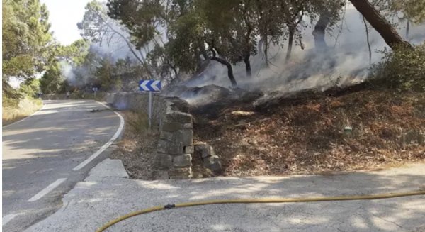 A prisión por provocar un incendio forestal en Casares que obligó a un desalojo y corte de carretera