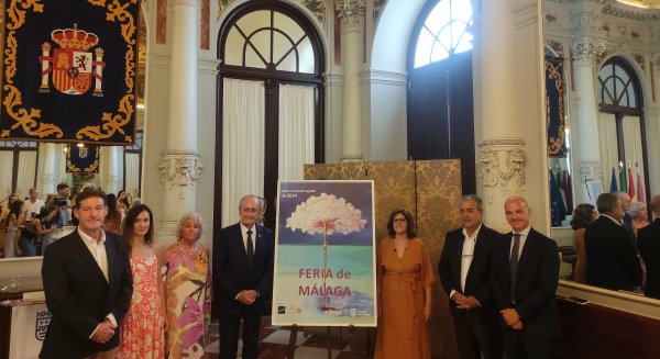 El Ayuntamiento presenta `Mi playa en Feria´ de Eloísa Peñas, el cartel de la Feria de Málaga 2024