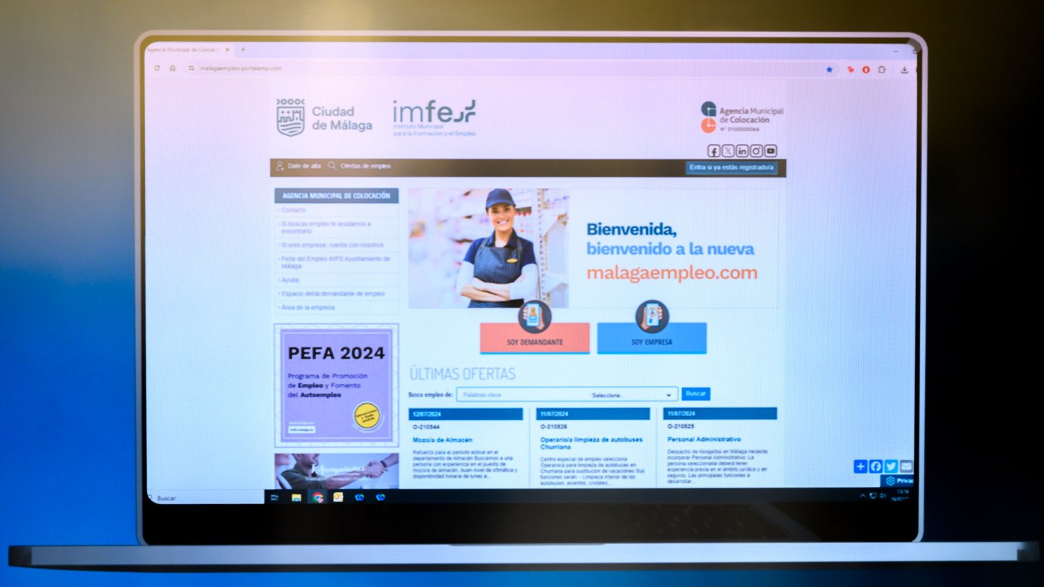 El IMFE renueva la página web de la Agencia Municipal de Colocación para facilitar la búsqueda de empleo