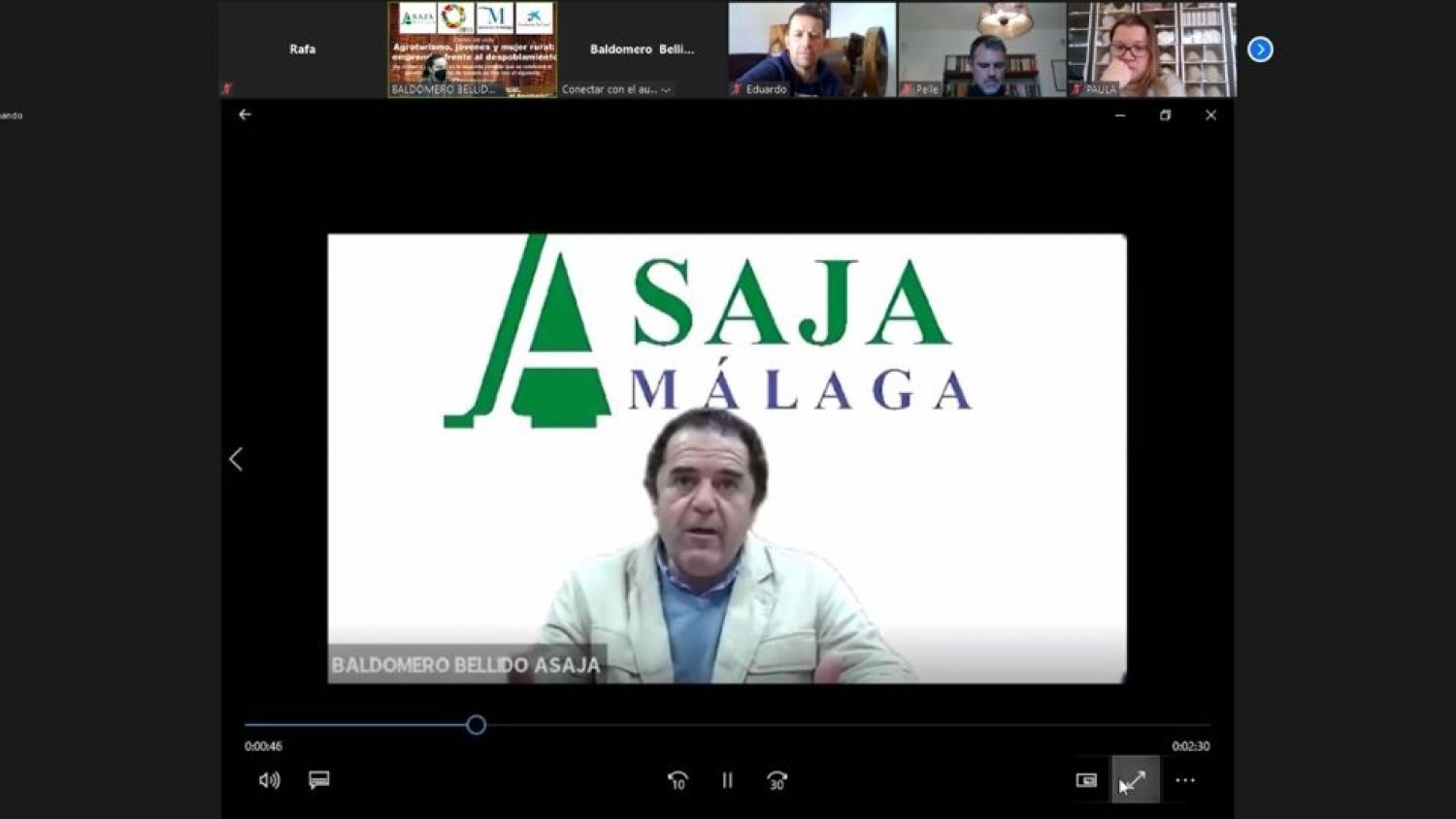 ASAJA Málaga felicita al presidente de la Junta de Andalucía y a los consejeros de Agricultura y Sostenibilidad