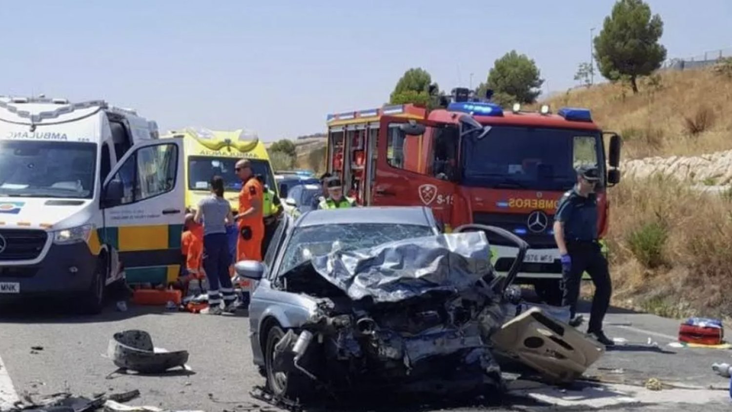 Cuatro fallecidos en un accidente este sábado en Casabermeja