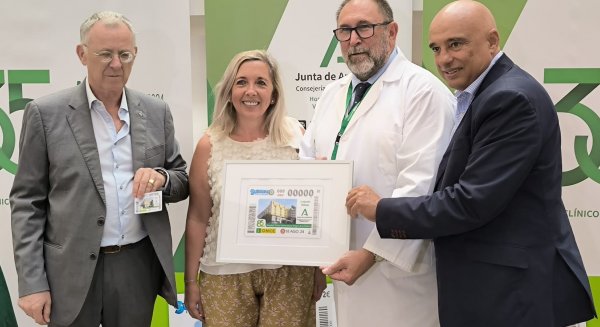 El cupón de la ONCE reivindica la importancia social del Clínico de Málaga para el sorteo de este domingo