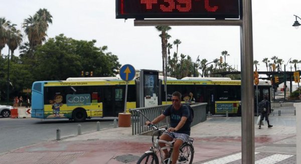 Activada la alerta amarilla por altas temperaturas en Málaga