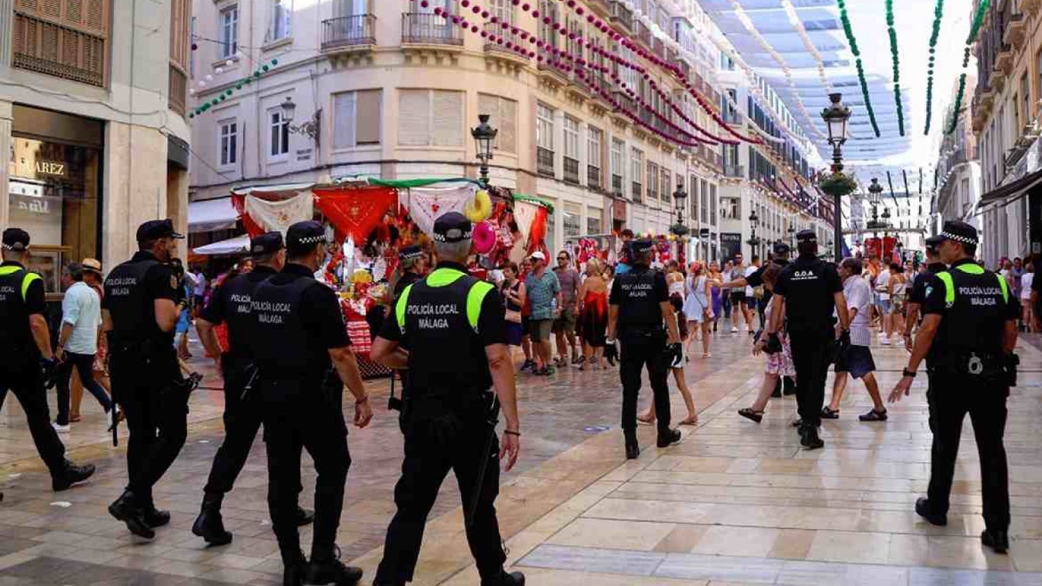 Un total de 2.071 agentes de Policía Nacional y Guardia Civil forman parte del dispositivo especial de seguridad para la Feria de Málaga 2024