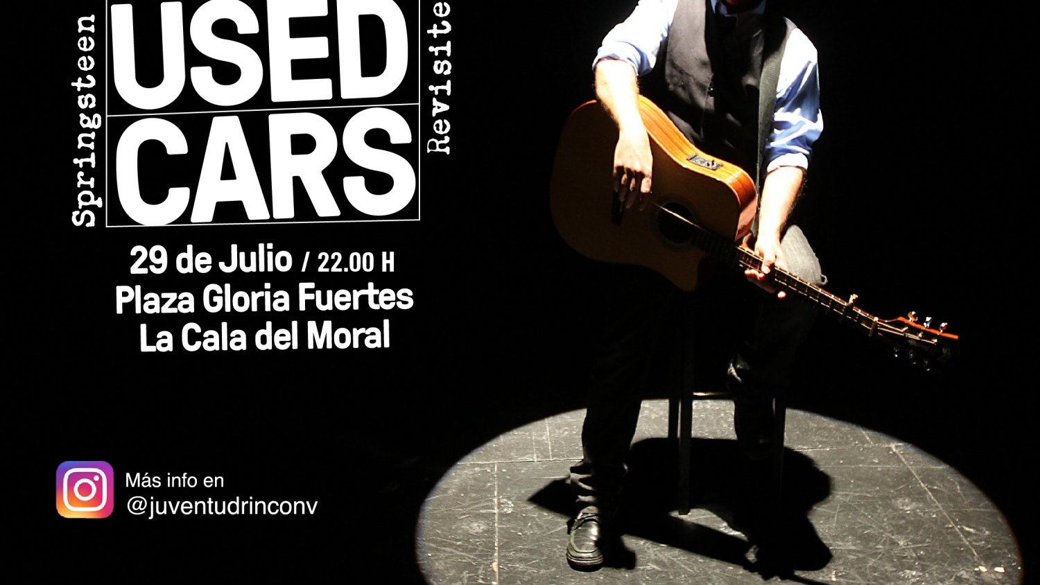La plaza Gloria Fuertes de La Cala del Moral acoge el primer concierto `Used Cars. Springsteen revisited'