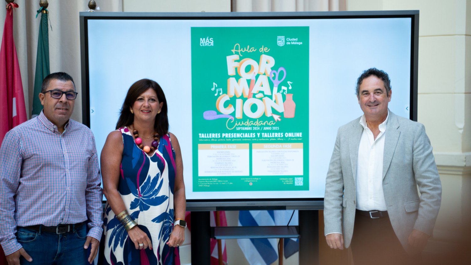 El Aula de Formación Ciudadana arranca una nueva edición con 127 talleres presenciales y online en los 11 distritos de Málaga