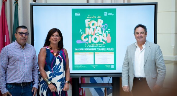 El Aula de Formación Ciudadana arranca una nueva edición con 127 talleres presenciales y online en los 11 distritos de Málaga