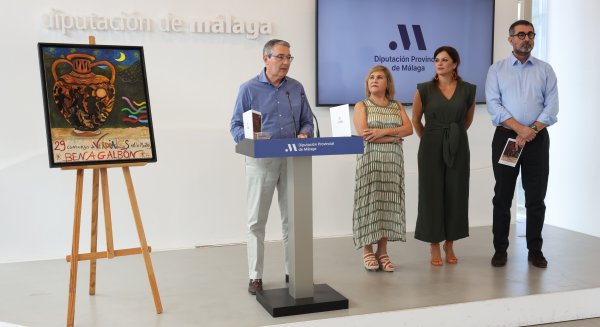 El sobrino nieto de Picasso, Xavier Vilató, ilustra el cartel anunciador del XXIX Concurso Tradicional de Verdiales de Benagalbón