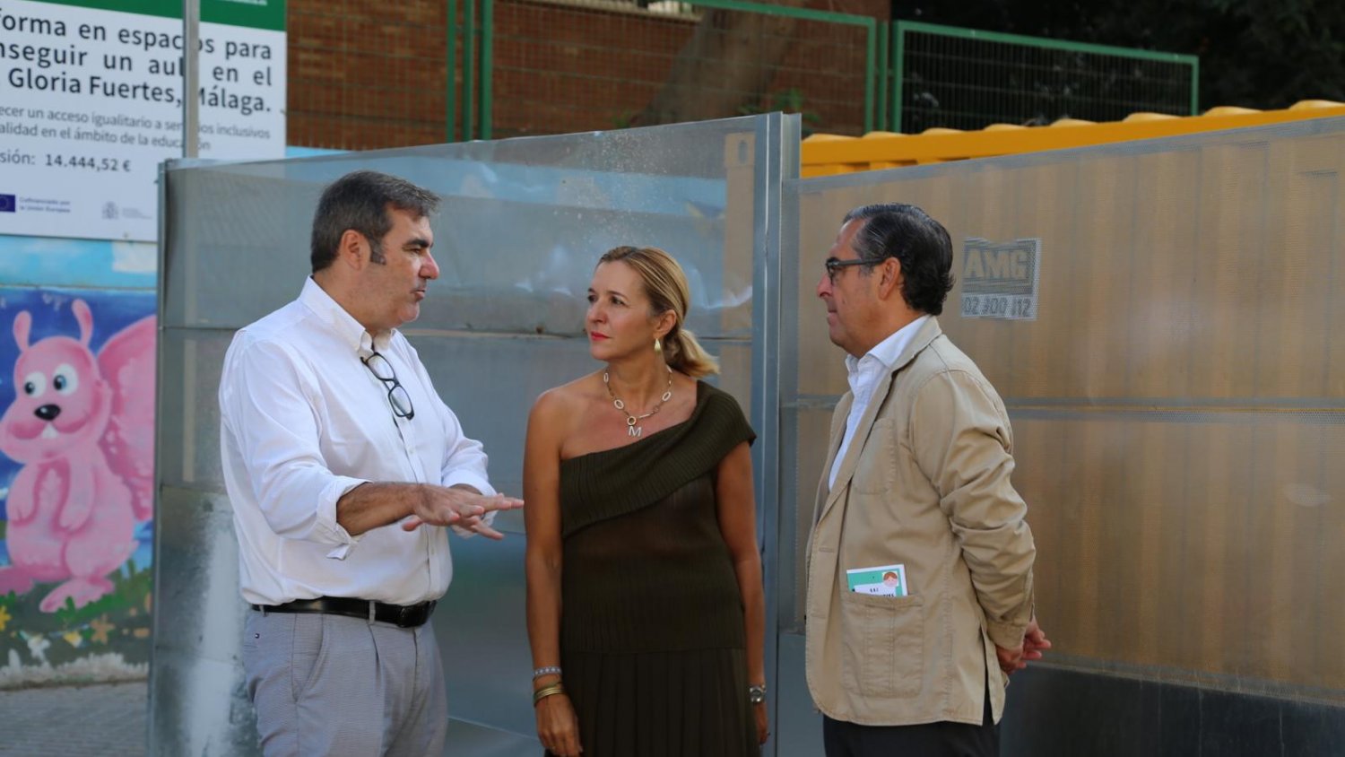 Educación y Fomento visitan los centros ubicados en la zona de ampliación del Metro en Málaga