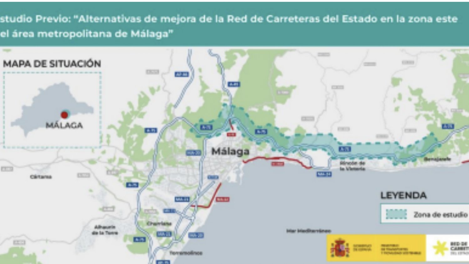 Transportes adjudica la redacción de un estudio previo para mejorar la red de carreteras en el este de Málaga