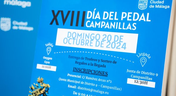 La XVIII edición del Día del Pedal de Campanillas se celebrará el próximo 20 de octubre 