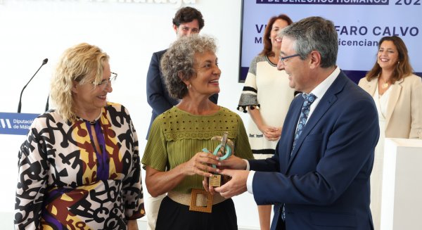 Virginia Alfaro, ganadora del Premio Provincial de Solidaridad Internacional y Derechos Humanos de la Diputación de Málaga 2024