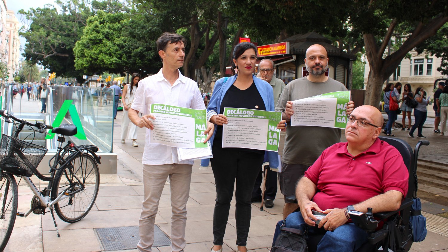 Con Málaga y Málaga Accesible presentan un decálogo por 'la movilidad sostenible y la accesibilidad universal'